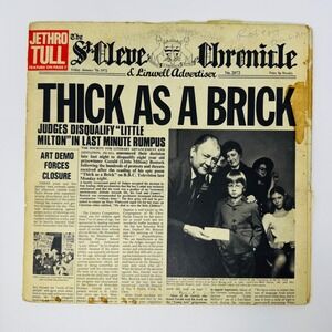 Jethro Tull Thick As A Brick Vinyl LP 1972 Reprise MS 2072 Newspaper Gatefold